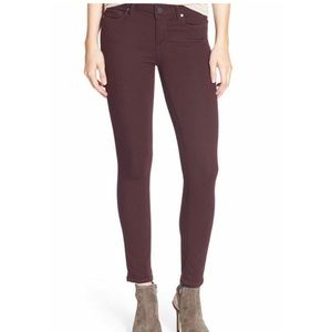 Maroon Verdugo ankle skinny Paige jeans (26)